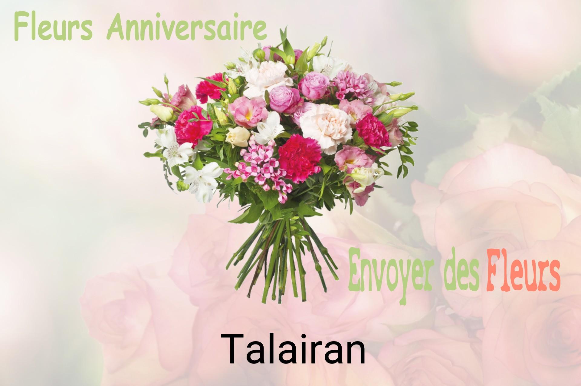 Bouquet de fleurs d’anniversaire livré à Talairan