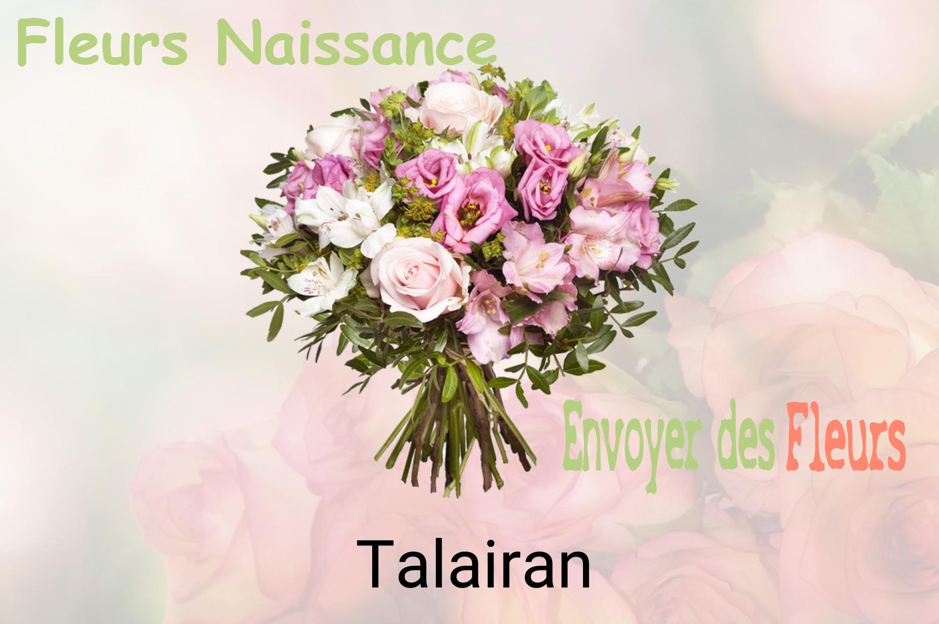 Bouquet de fleurs de naissance livré à Talairan